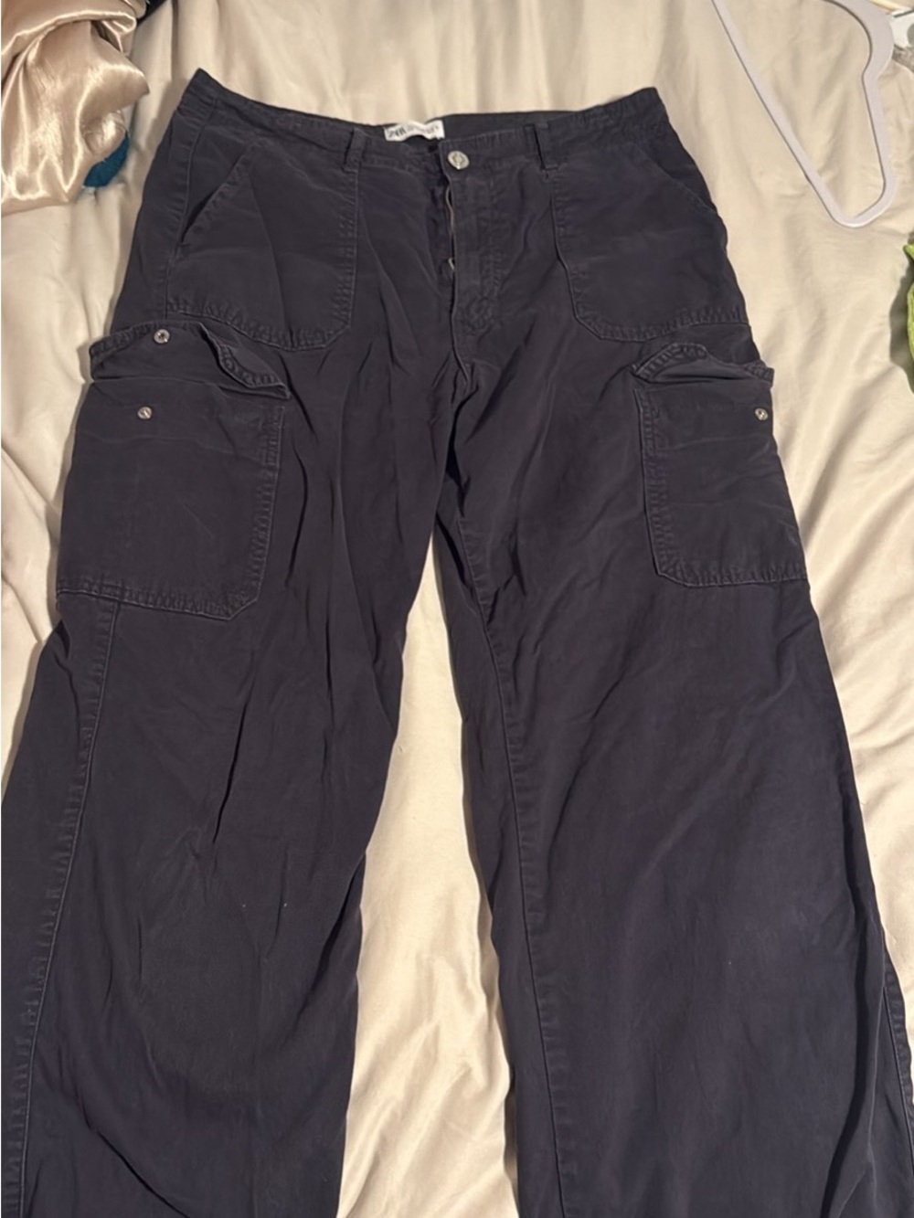 Men's Black Cargo Pants - Classic Utility Style